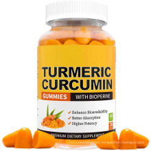 Best Seller Turmeric Gummies With Bioperine Super Antioxidant Boost Immune System and Brain Function for Private Label